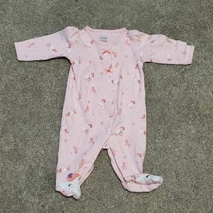 Baby girl unicorn pajamas